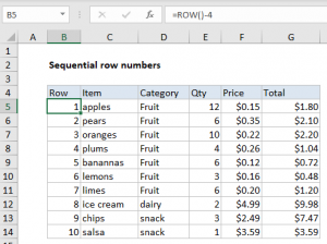 How To Add Sequential Row Numbers To A Set Of Data In Excel December 10