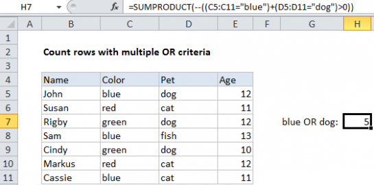 Count Rows With Multiple Or Criteria In Excel November 23 2024 Excel Office 9700