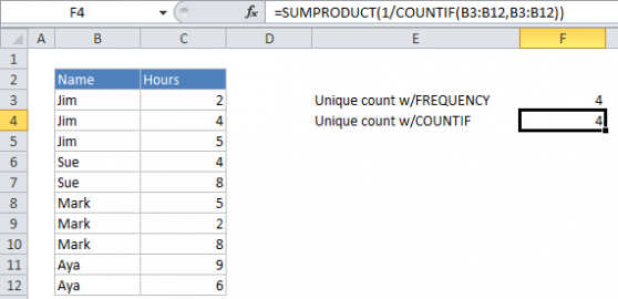 Count unique values in a range with COUNTIF in Excel February 19, 2025 ...